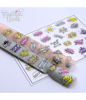 3D Слайдер Fashion Nails №128